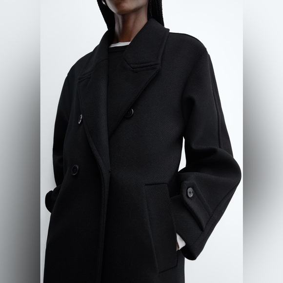 MANGO Oversized Wool Coat/ Size S - Picture 6 of 10